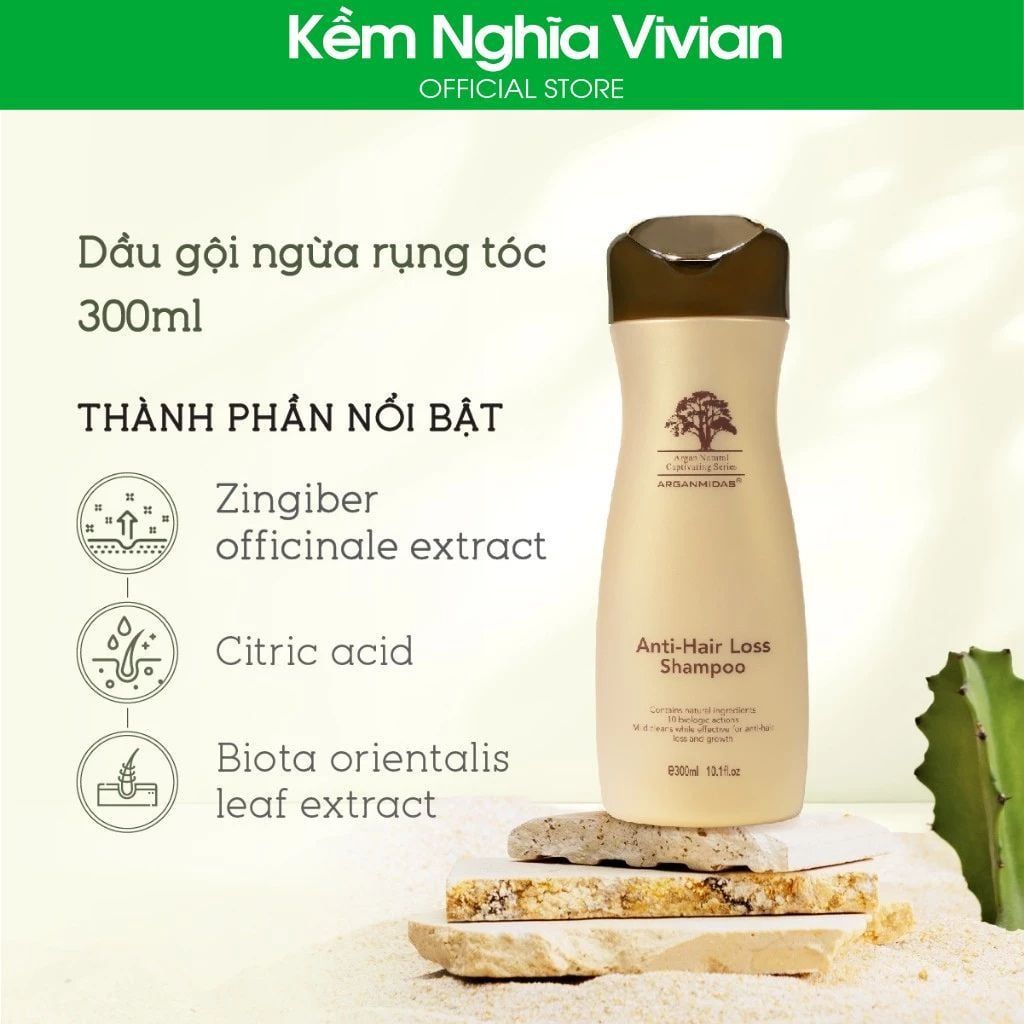  Dầu gội ngừa rụng, kích mọc tóc Arganmidas Anti-Hair Loss 300ml 