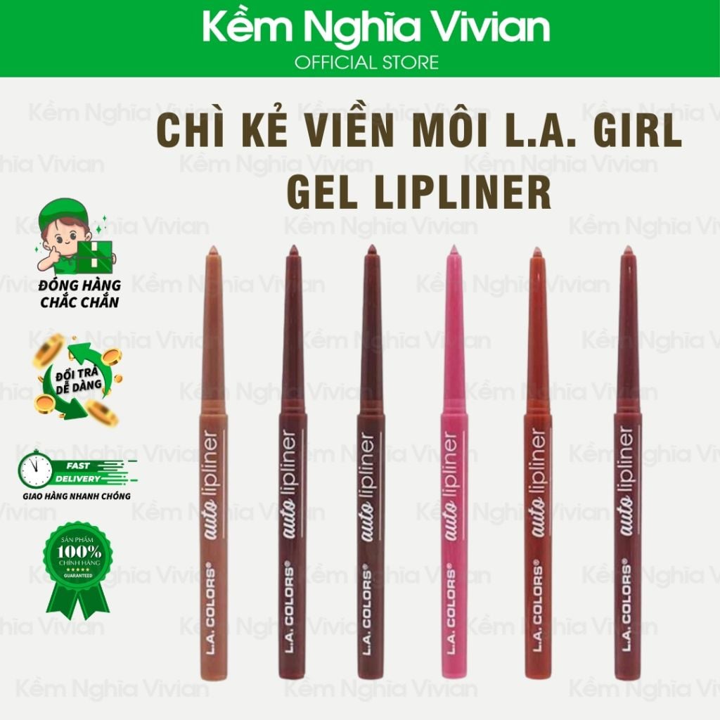  Chì kẻ viền môi L.A. Girl Gel Lipliner 