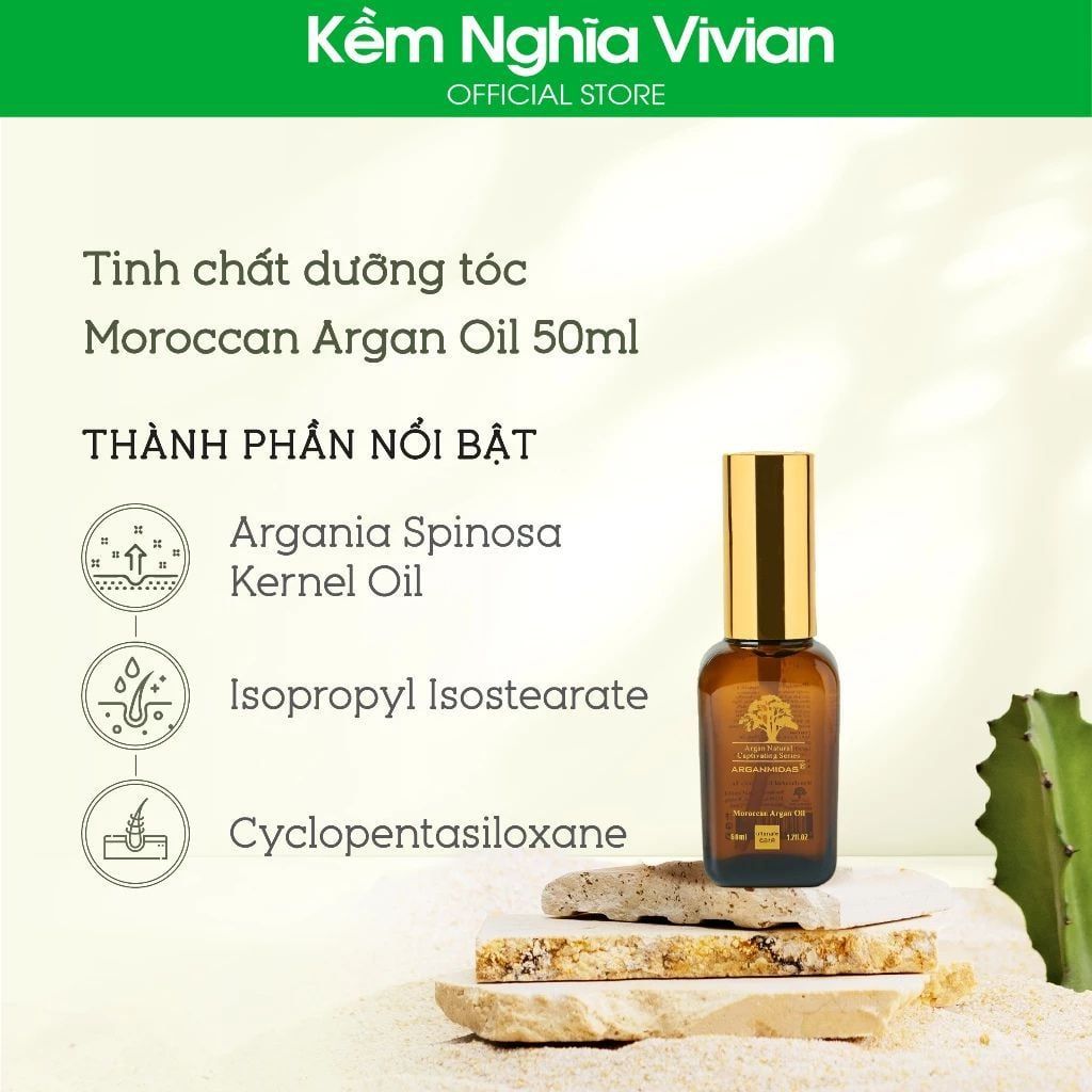  Tinh dầu dưỡng phục hồi tóc chuyên sâu Arganmidas Argan Oil 50ml - 100ml 