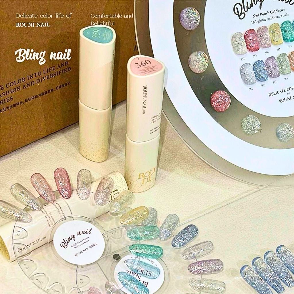  Set Gel Nhũ Bling Rouni 14 Chai 