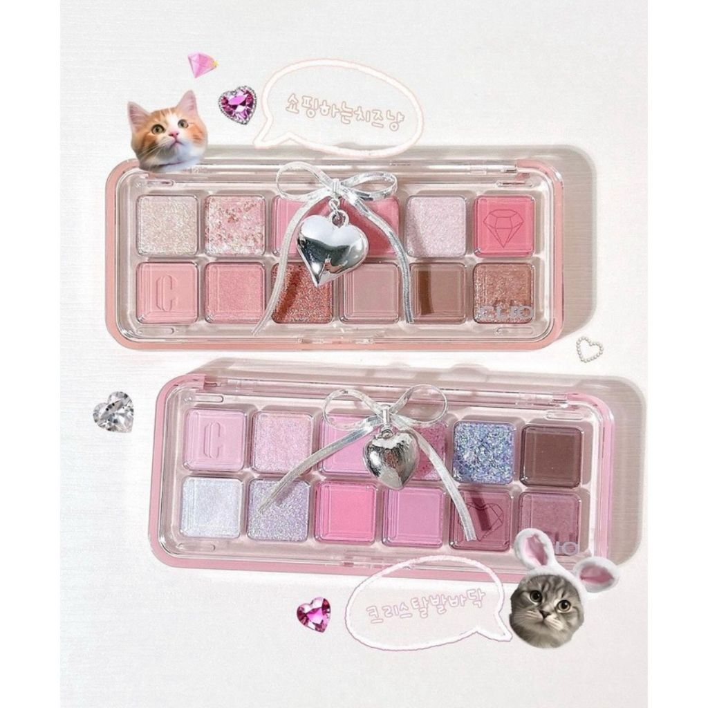  Phấn mắt 12 ô Clio Crystal Paw 