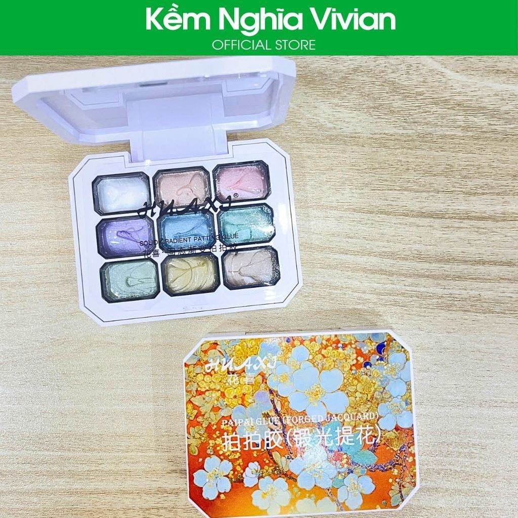  Set gel dặm Ombre và vẽ 9 ô Frescobaldi (nhũ) 