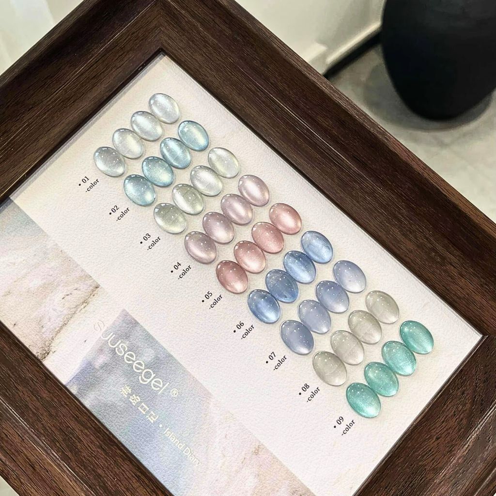  Set Gel Nhũ Ánh Nước Suusee 9 chai 