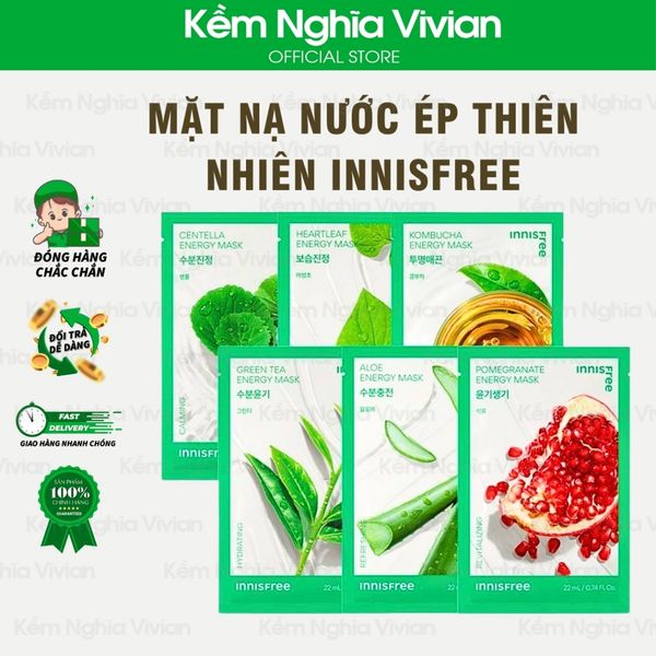  Mặt nạ nước ép thiên nhiên Innisfree (MP9278-MP9286) 