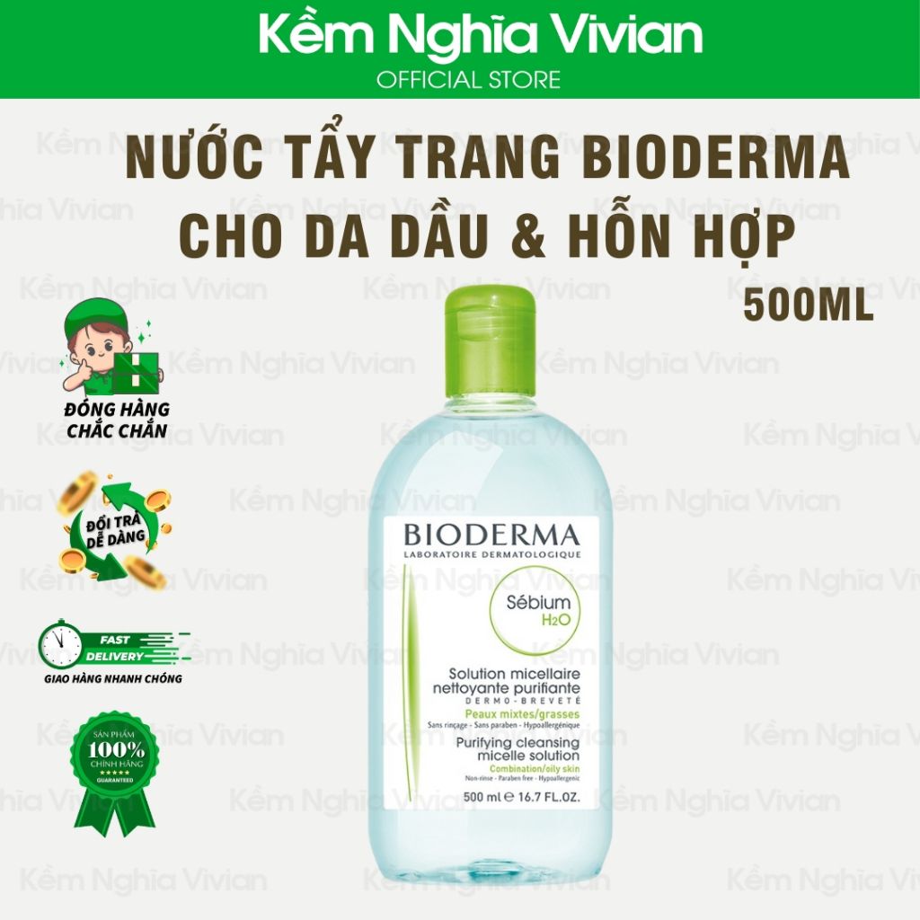  Nước tẩy trang Bioderma 500ml 