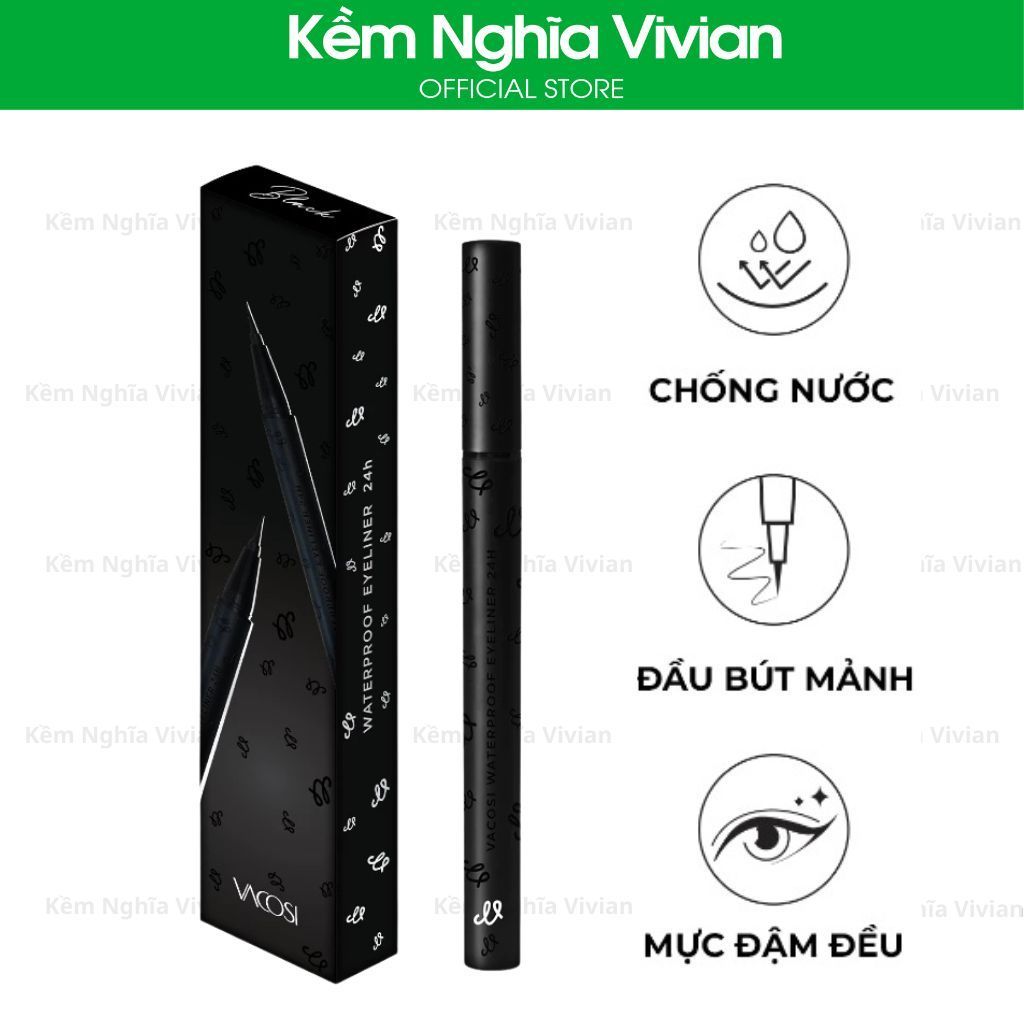  Bút kẻ mắt nước Vacosi 24h VM29 (bản mới) 