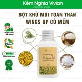  Bột khử mùi toàn thân thiên nhiên Wings Up Cỏ Mềm 