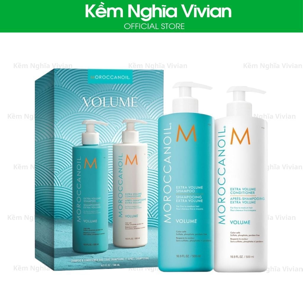  Bộ Gội, Xả Tăng Độ Phồng MOROCCANOIL Extra Volume 500ml 