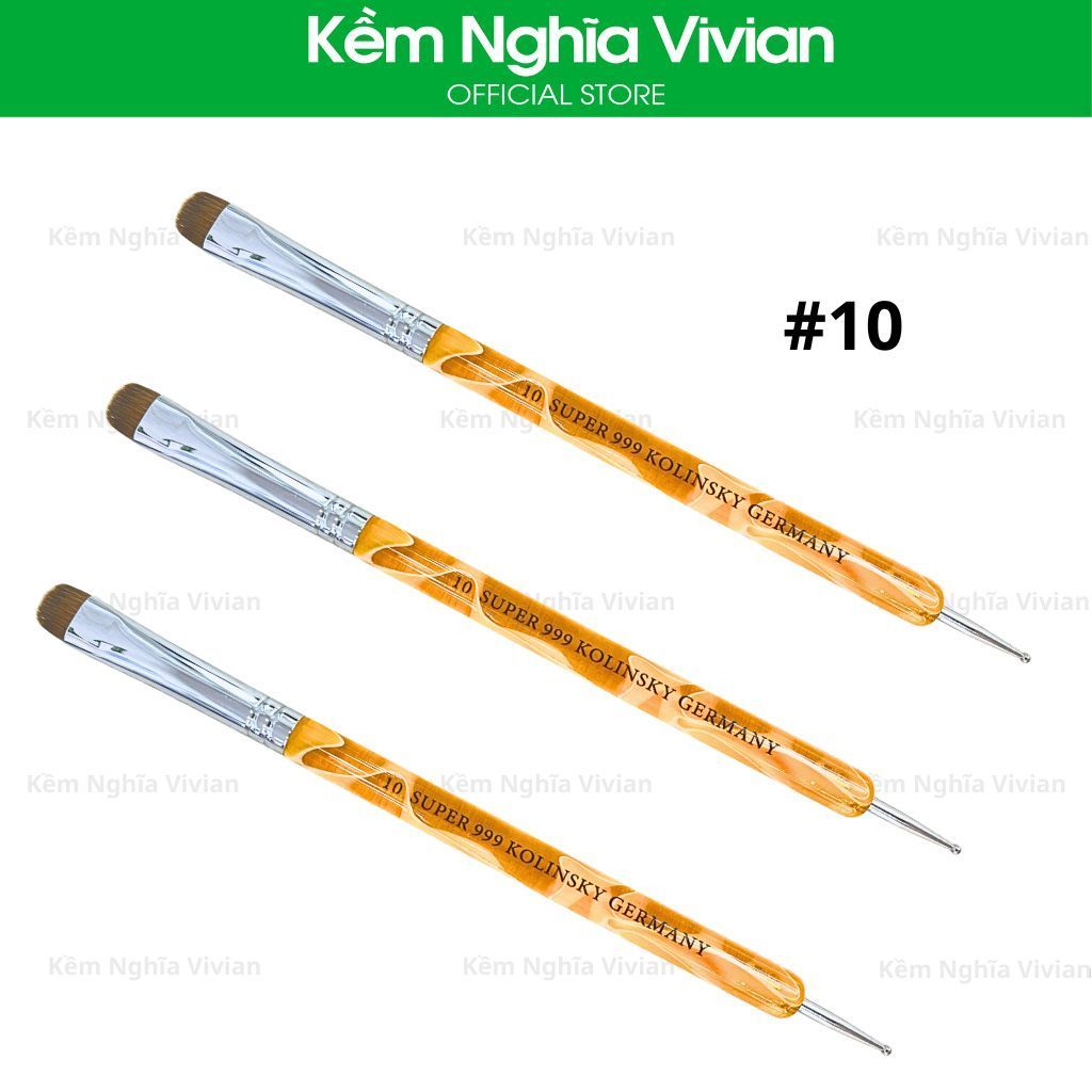  Cọ french nail 2 đầu 999 (8, 10, 12, 14) 