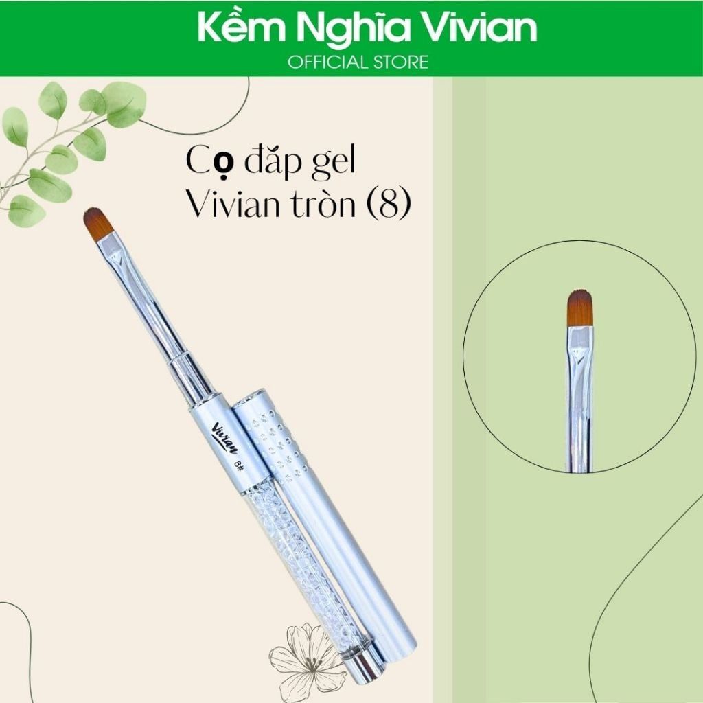  Cọ đắp gel Vivian tròn số (4, 6, 8) 