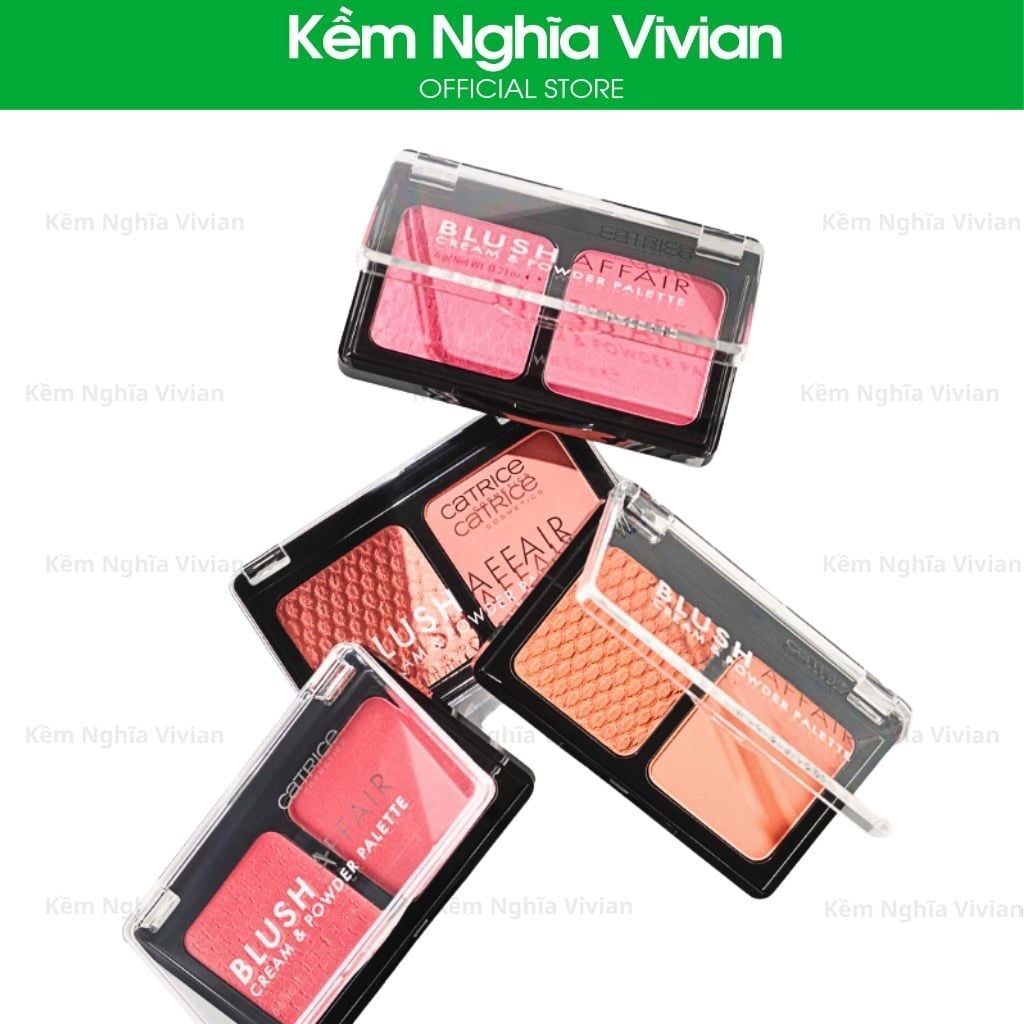  Má hồng 2 ô dạng kem và phấn Catrice Blush Affair 
