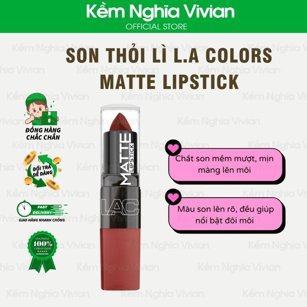  Son thỏi lì L.A Colors Matte Lipstick 
