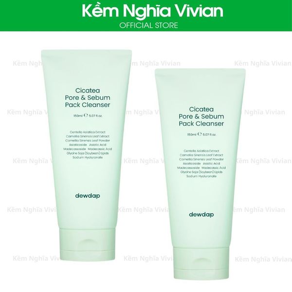 Mặt nạ sữa rửa mặt 2in 1 làm sạch sâu cho da mụn, nhạy cảm Dewdap 150ml 