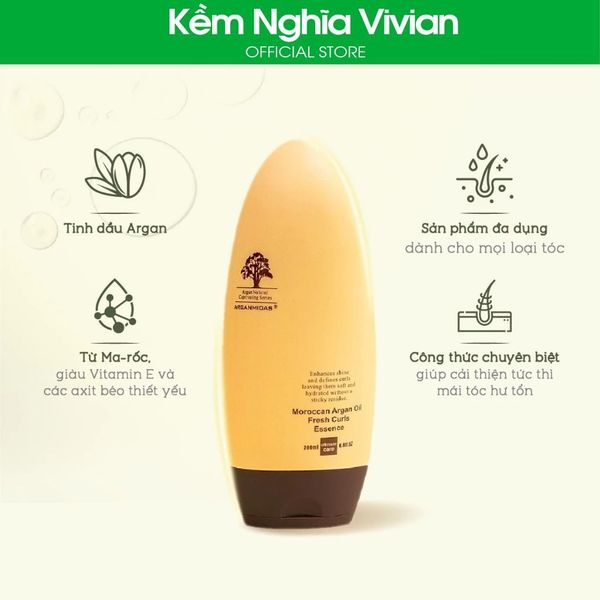  Kem dưỡng tóc uốn xoăn Arganmidas Fresh Curls 200ml 