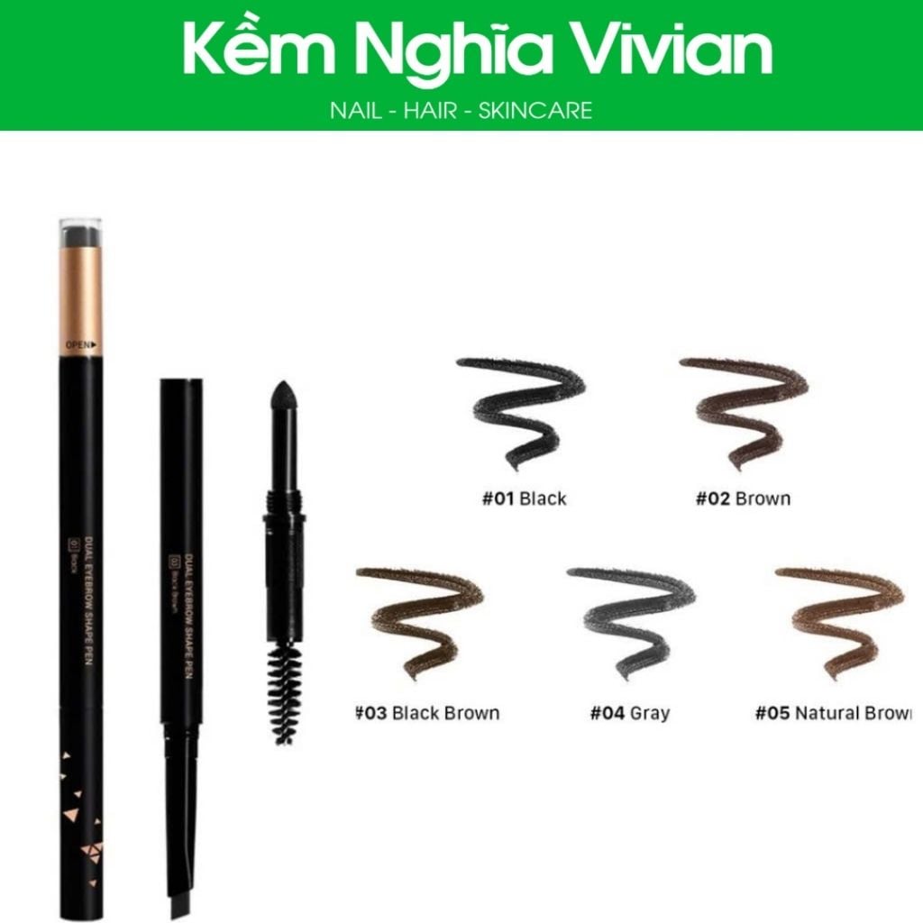  Vacosi 3 in 1 Eyebrow Pencil (chì kẻ mày 3 đầu) 