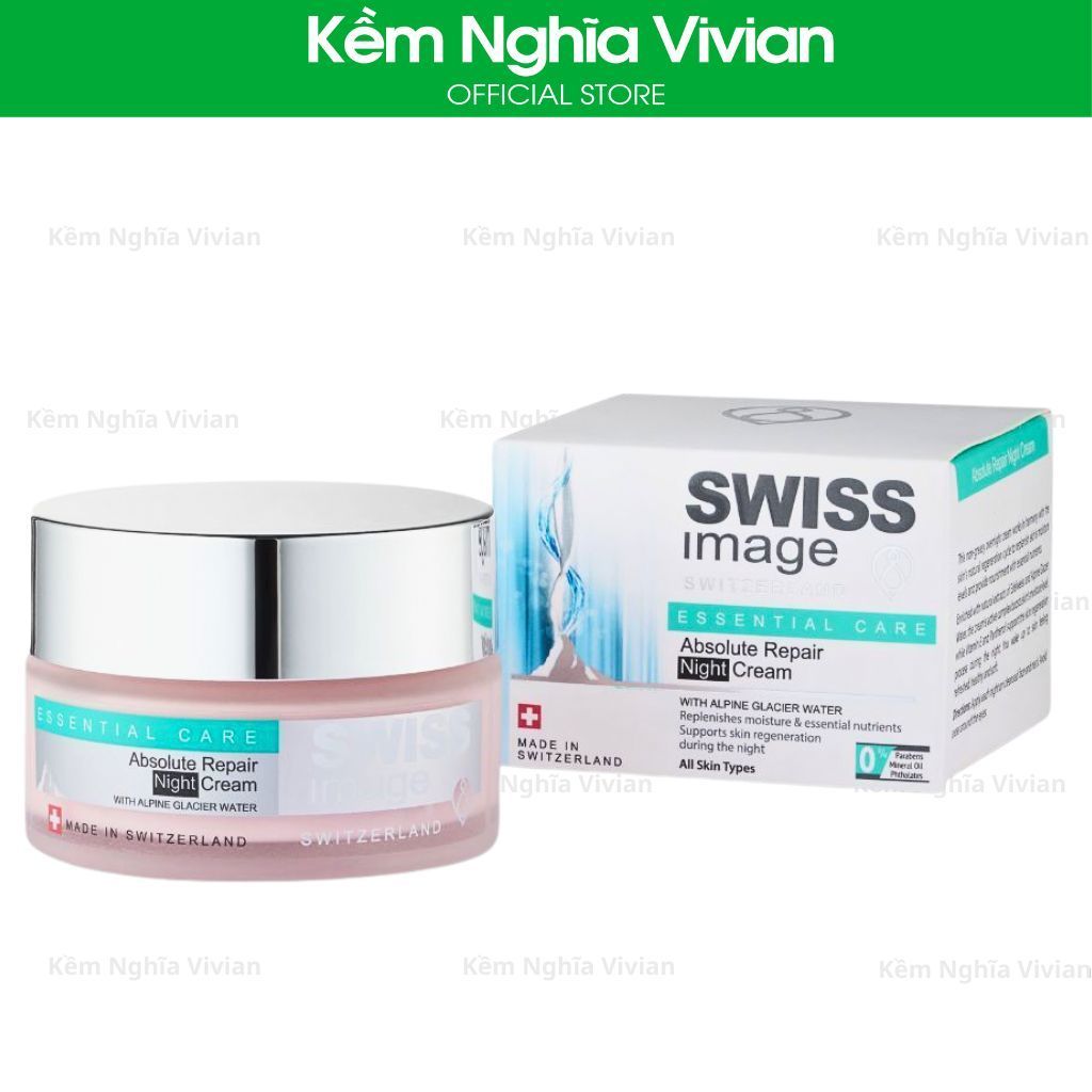  Kem dưỡng ẩm chống nắng ban ngày Swiss Image 50ml - Kem tái tạo da ban đêm Swiss Image 50ml 