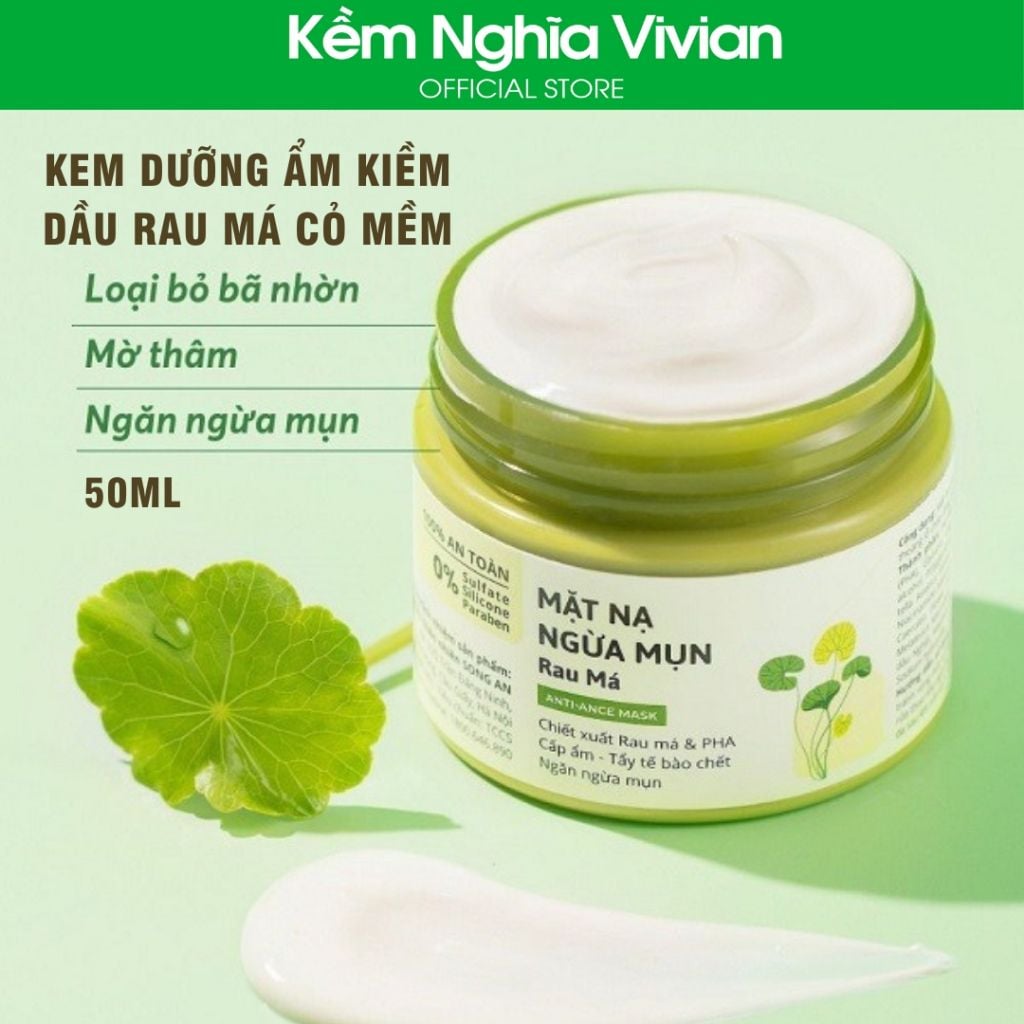  Kem dưỡng ẩm kiềm dầu Rau Má Cỏ Mềm 50ml (MP9575) 