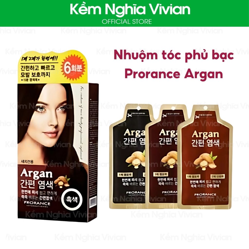  Nhuộm tóc phủ bạc Prorance Argan (MP8554 - MP8556) 
