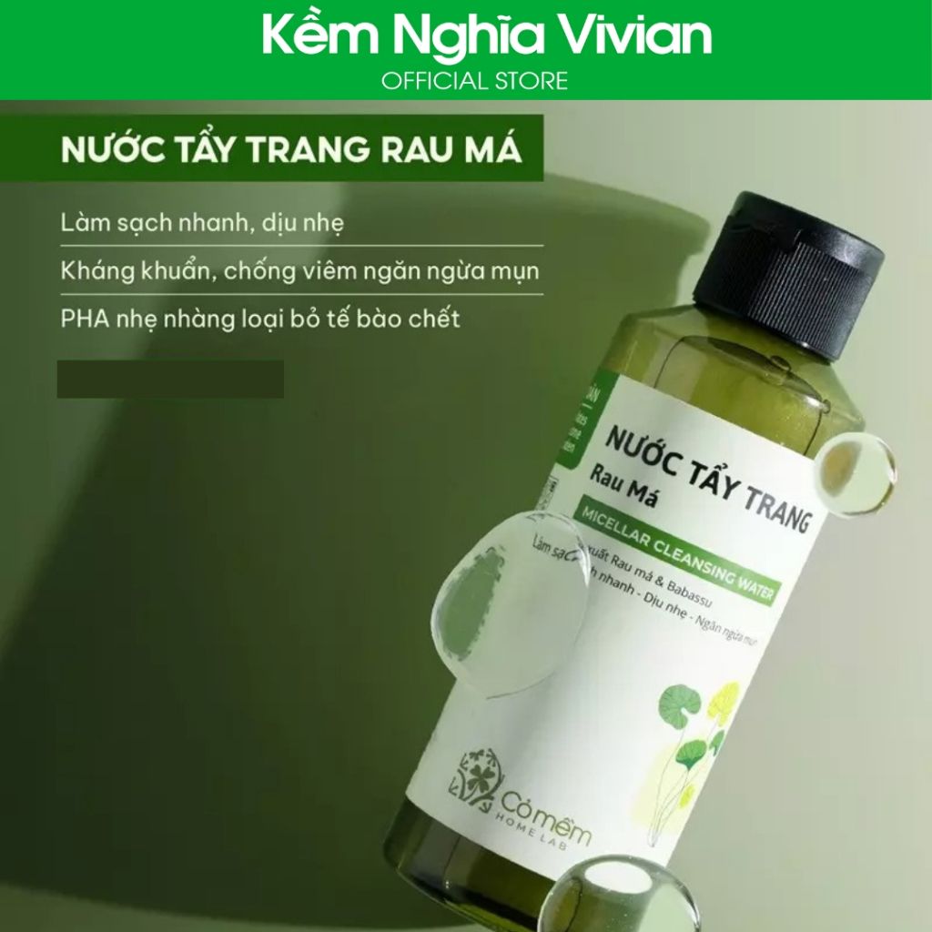  Nước tẩy trang Rau má Cỏ Mềm 350ml 