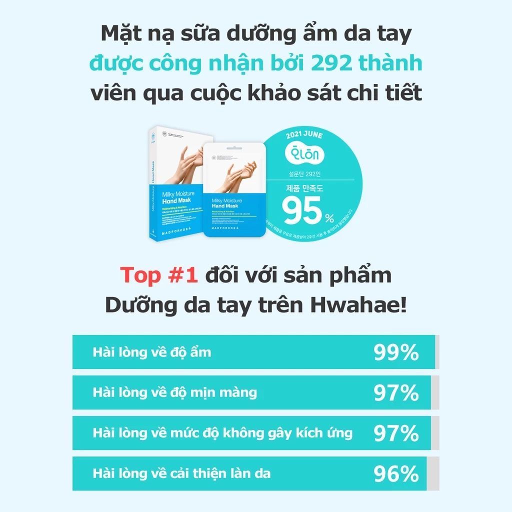  Nạ dưỡng ẩm da tay Madforcos Milky Moisture 