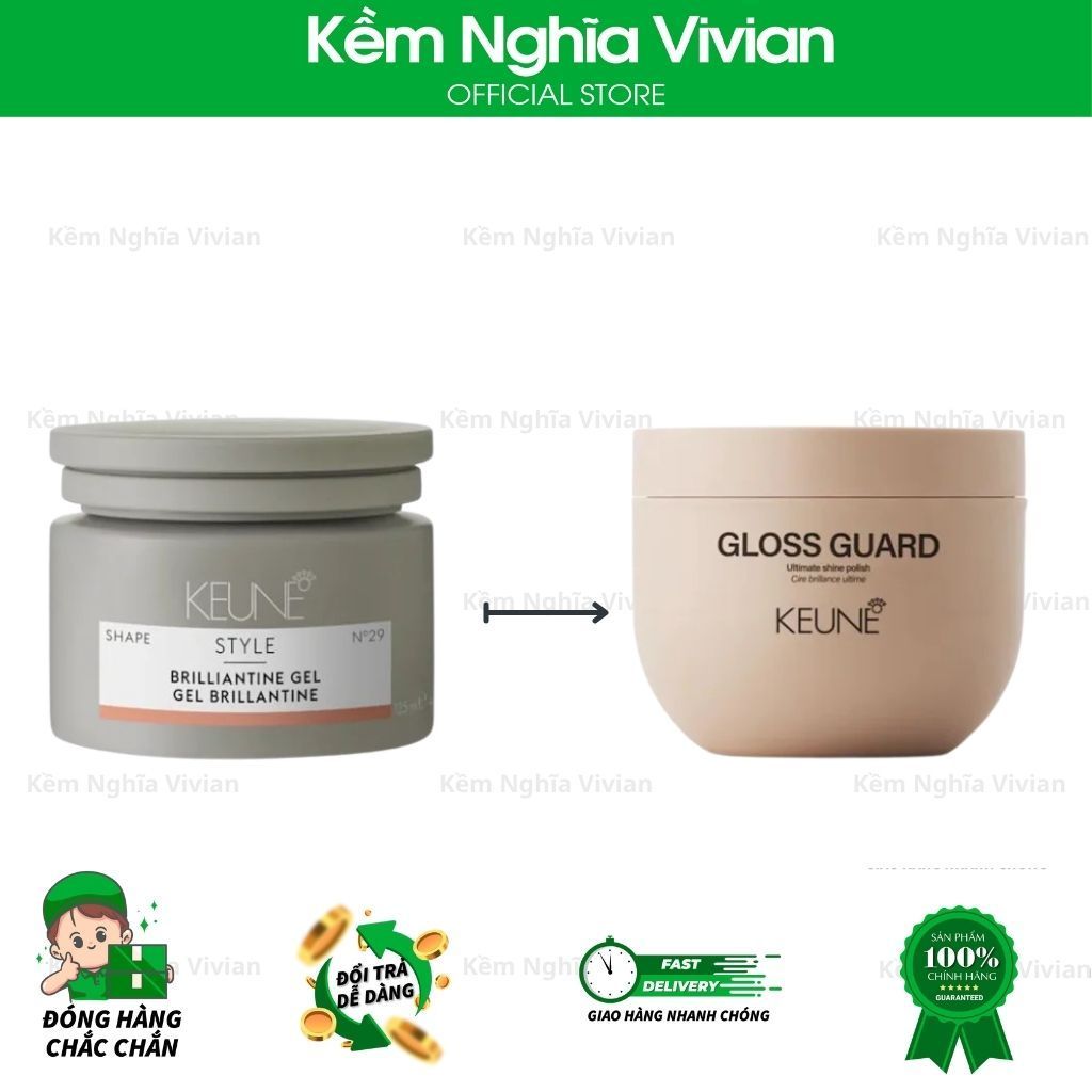  Gel tạo kiểu mềm và bóng tóc Keune Style Brilliantine Gel 