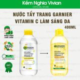  Nước tẩy trang Garnier Vitamin C làm sáng da 400ml 