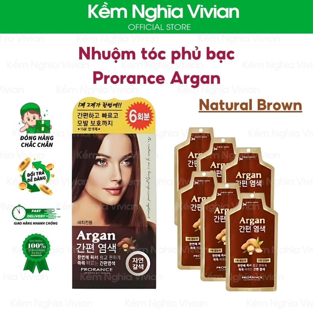  Nhuộm tóc phủ bạc Prorance Argan (MP8554 - MP8556) 