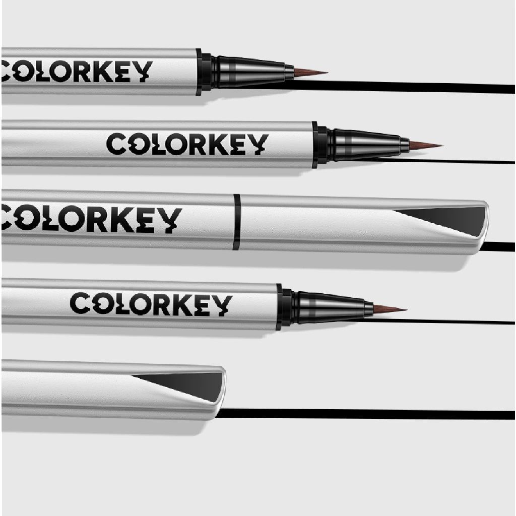  Bút Kẻ Mắt Nước COLORKEY Đầu Cọ Mảnh Không Dễ Chẻ Ngọn, Dễ Kiểm Soát 