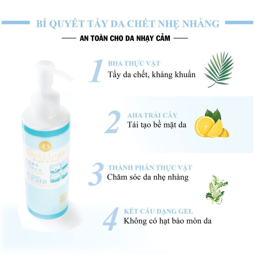  Gel tẩy tế bào chết Meishoku Detclear Hương trái Cây 180ml 