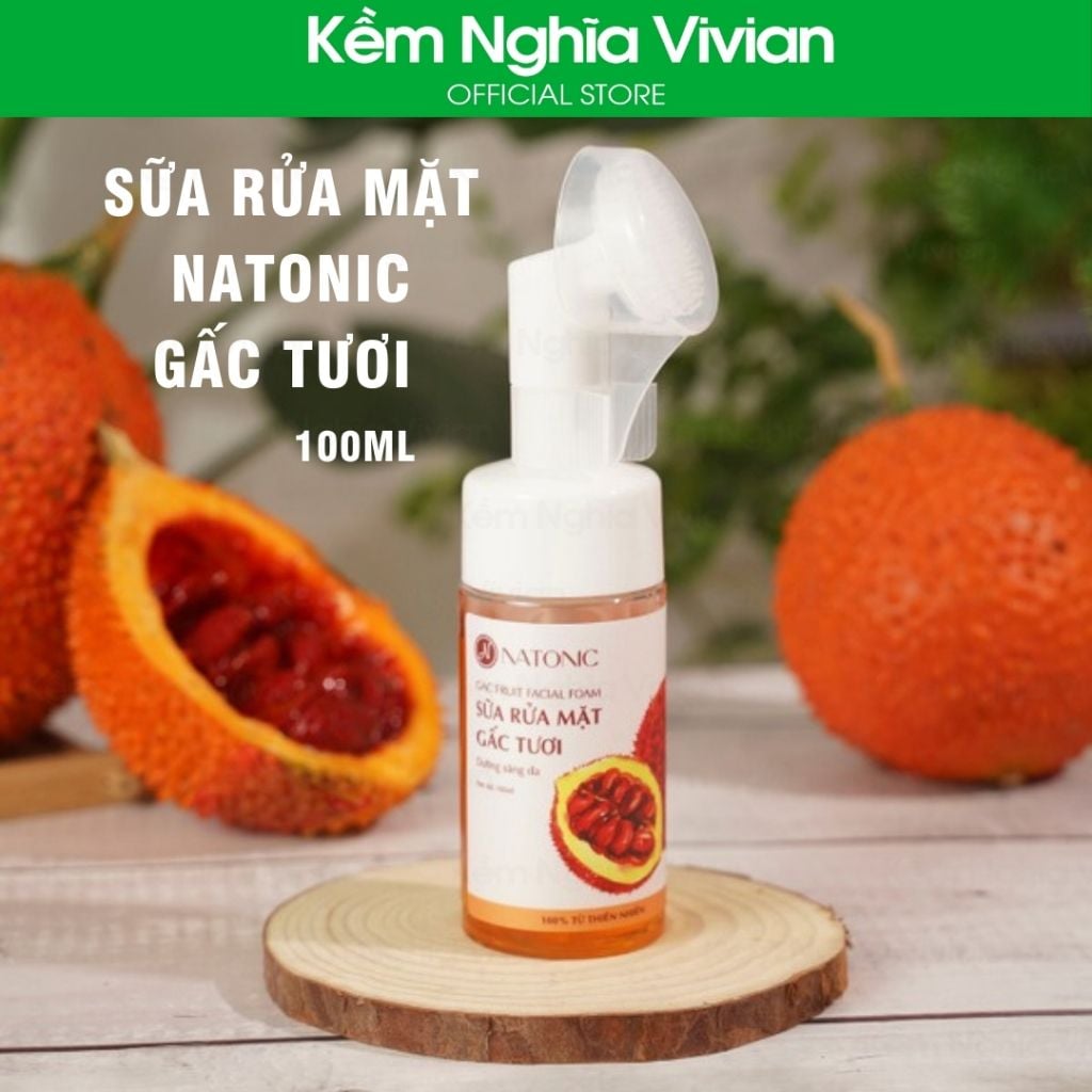  Sữa rửa mặt Gấc tươi Natonic 100ml 