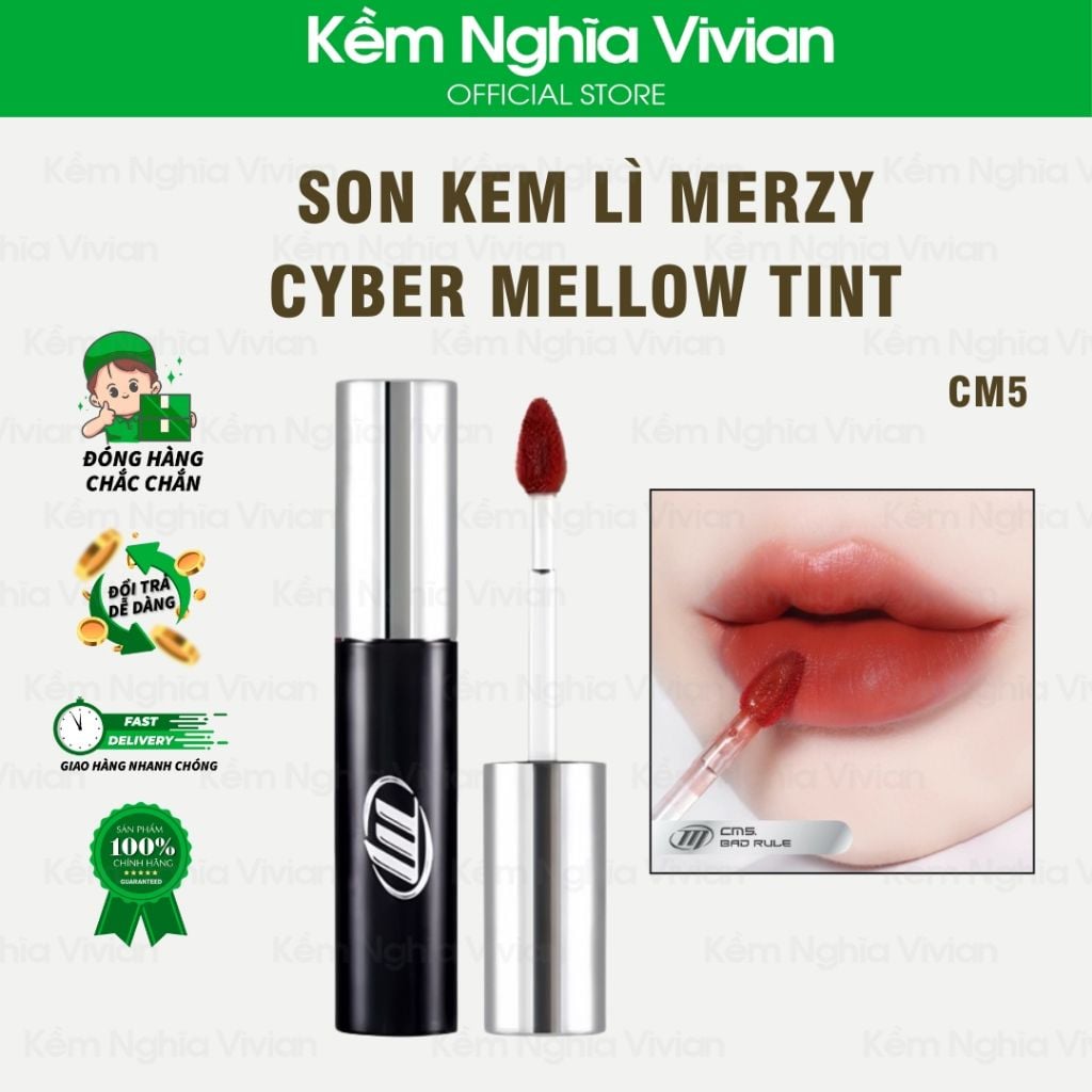  Son Kem Lì Merzy Cyber Mellow Tint (CM1 - CM6) 