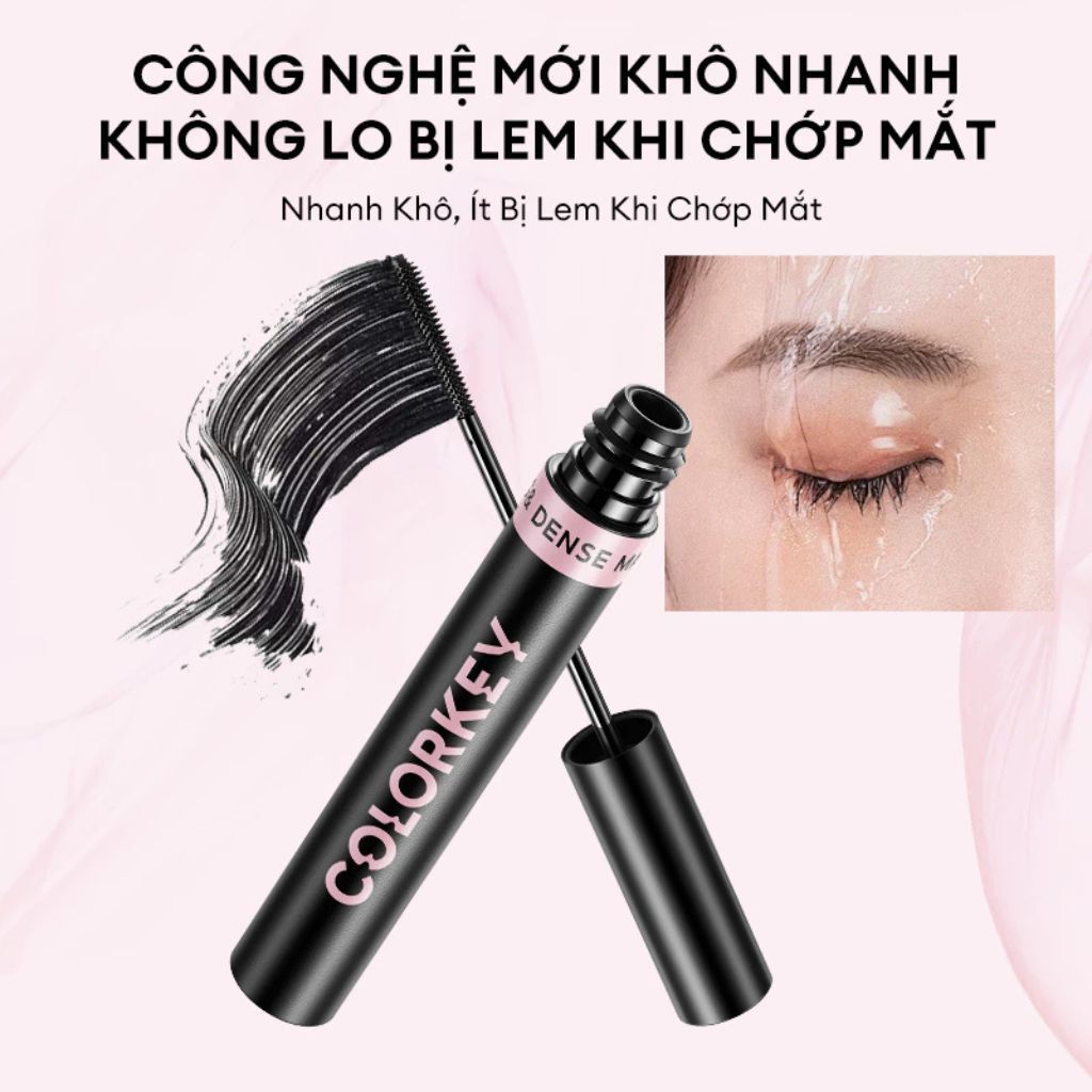  Mascara COLORKEY Hỗ Trợ Giúp Mi Dài Và Tơi, Tạo Cảm Giác Tự Nhiên, Nhanh Khô, Không Lem Trôi 