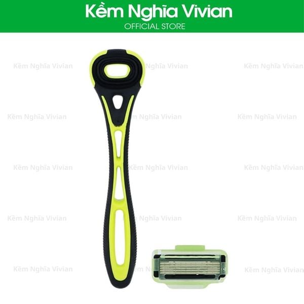  Dụng cụ cạo râu 5 lưỡi kép thân nhựa KAI (GA0041) #01307 