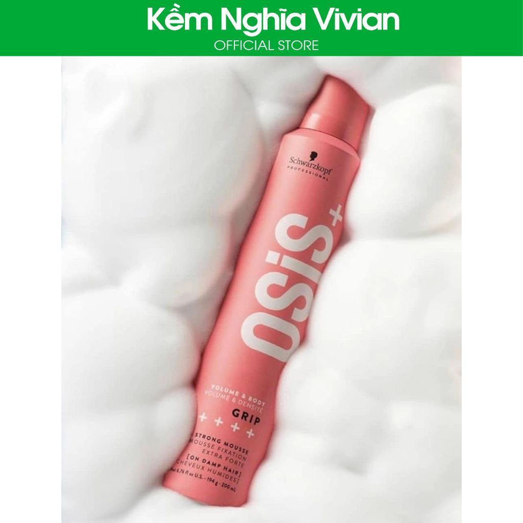 Mousse tạo phồng tóc siêu cứng Osis+ 4 200ml (GRIP) 