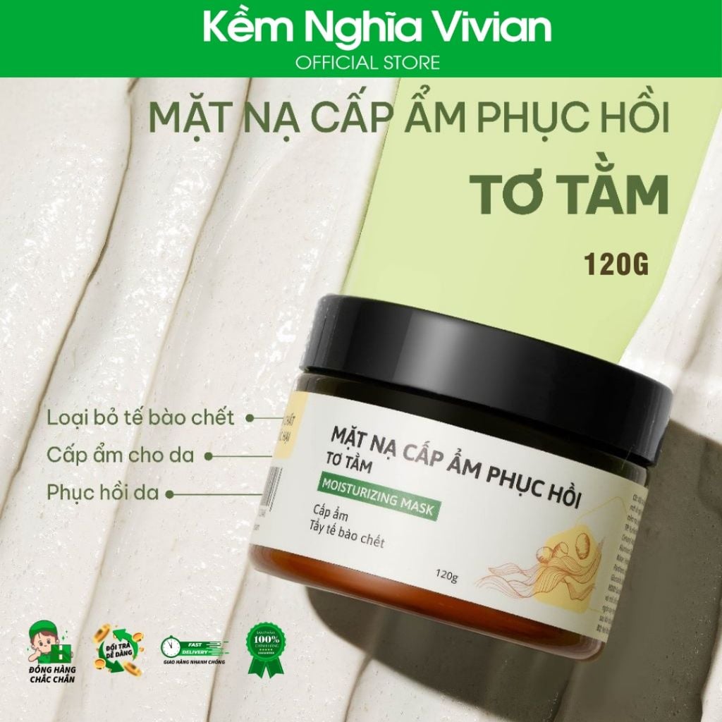  Mặt nạ cấp ẩm phục hồi Tơ Tằm Cỏ Mềm 120g 