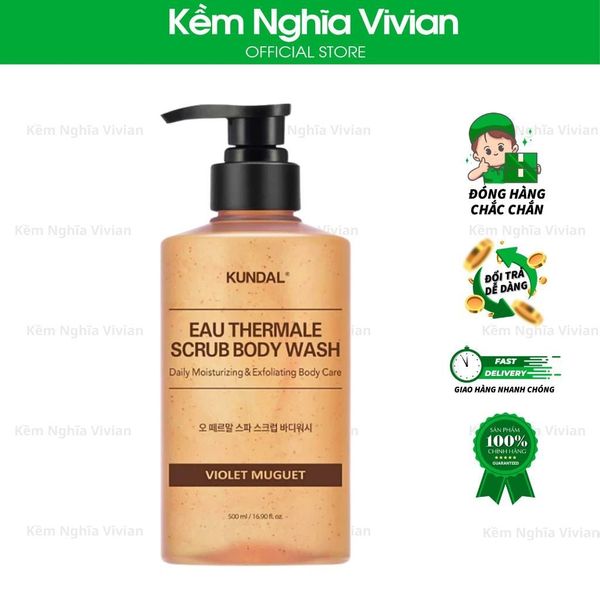  Sữa tắm tẩy tế bào chết Kundal Eau Thermale 500ml 