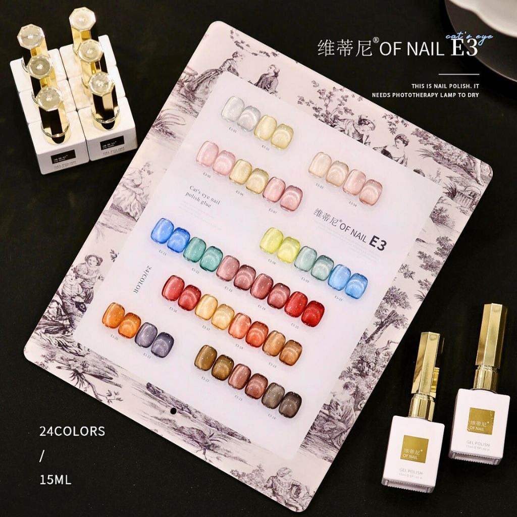  Set gel mắt mèo ánh trăng Vendeeni (24 chai) 