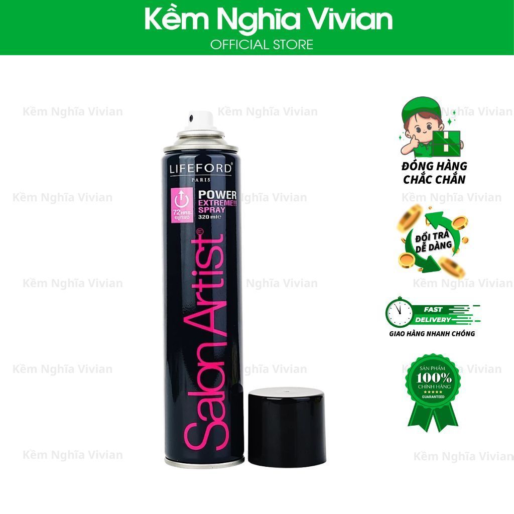  Keo xịt tóc Lifeford Salon Artist - 90ml, 320ml 