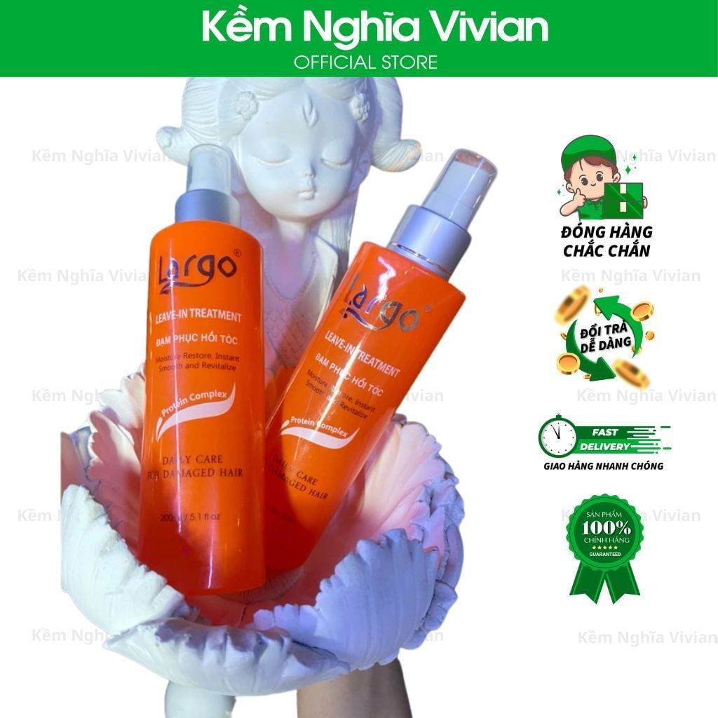  Xịt dưỡng đạm phục hồi tóc Largo 200ml 