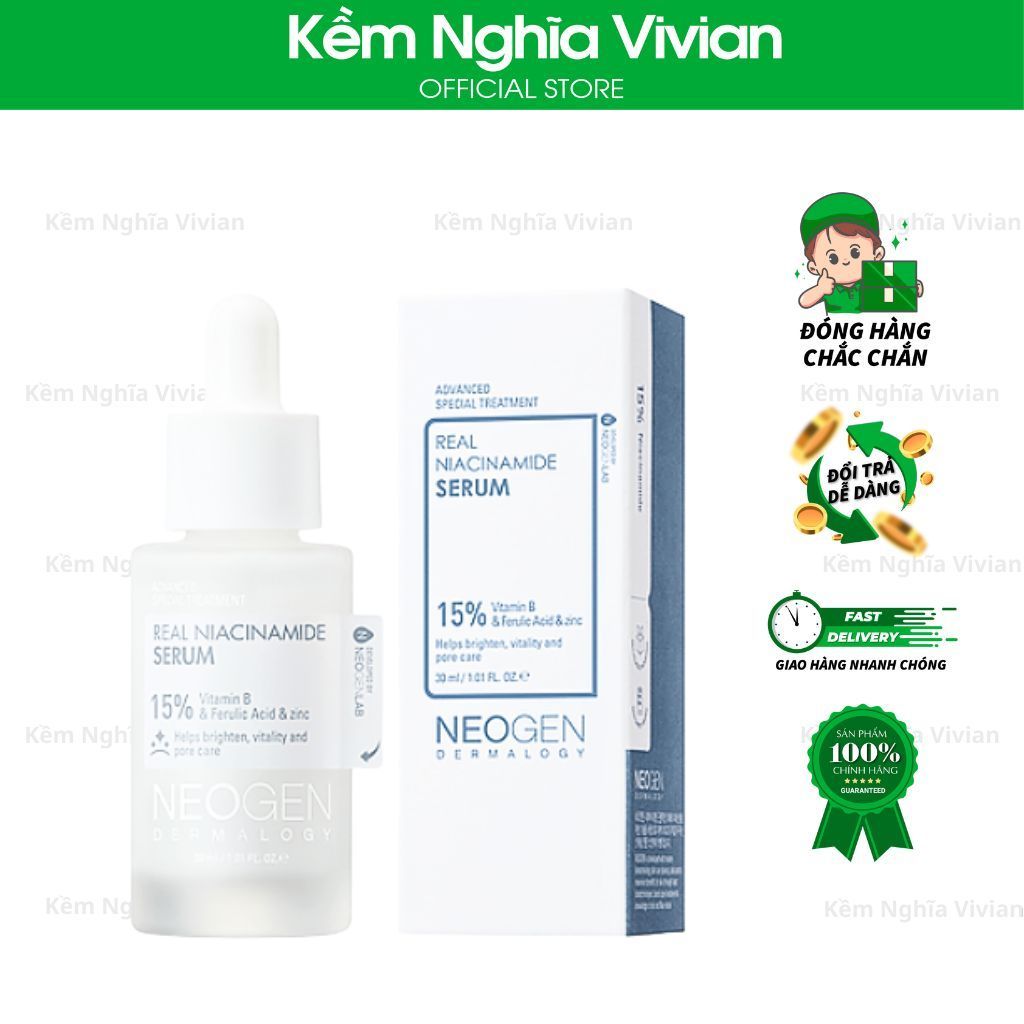  Serum 15% Niacinamide Neogen Kiềm Dầu, Giảm Mụn 30ml 