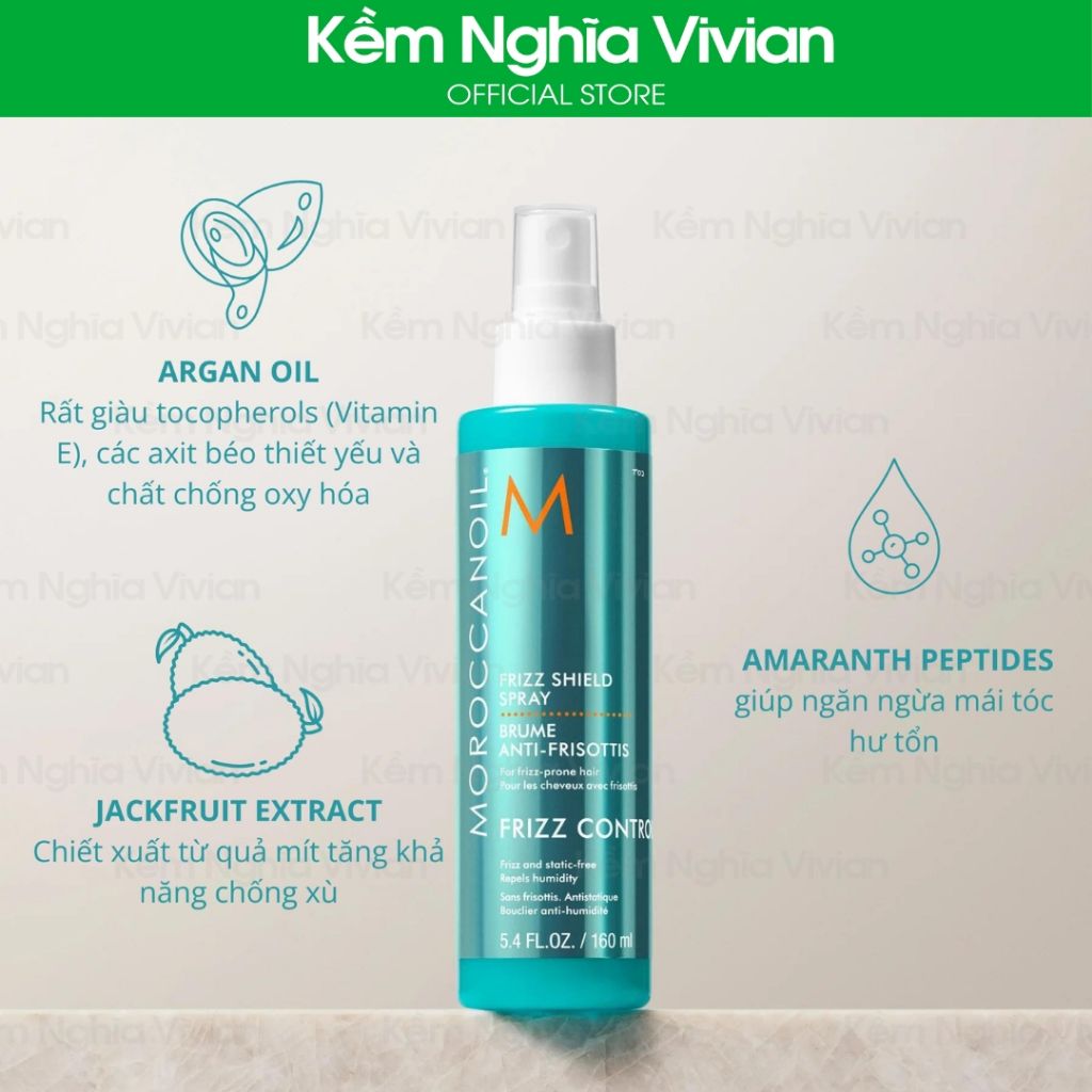  Xịt dưỡng chống rối Moroccanoil Frizz Shield 160ml (MP9468) 