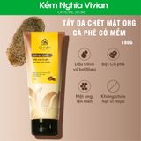  Tẩy da chết Mật Ong Cà phê Cỏ Mềm 180g 