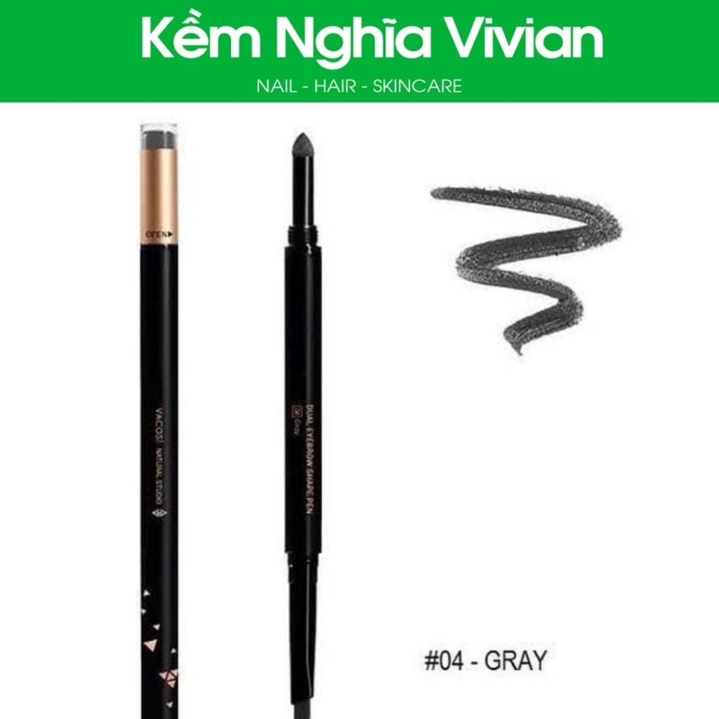  Vacosi 3 in 1 Eyebrow Pencil (chì kẻ mày 3 đầu) 