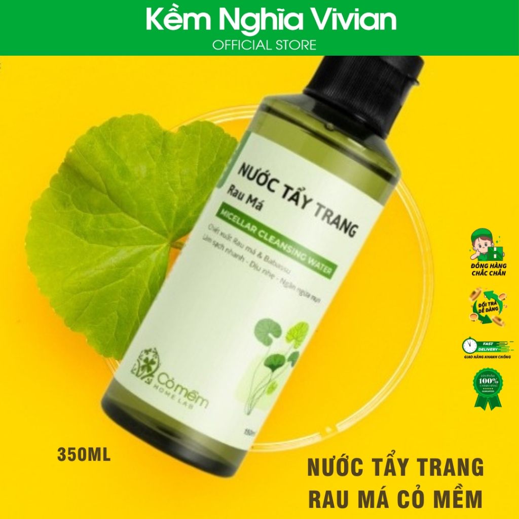  Nước tẩy trang Rau má Cỏ Mềm 350ml 