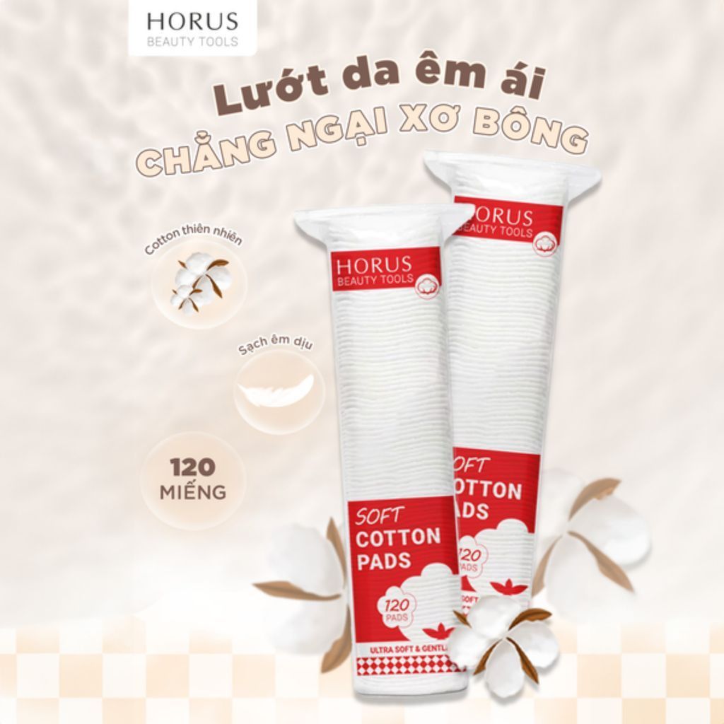  Bông tẩy trang Horus 120 miếng 