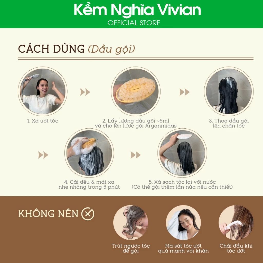  Dầu gội - Dầu xả kiềm dầu tạo phồng Arganmidas Volume 450ml (Mới) 