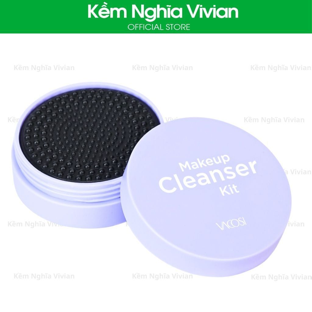  Hộp Rửa Cọ Trang Điểm Kèm Xà Bông Vacosi DC14 