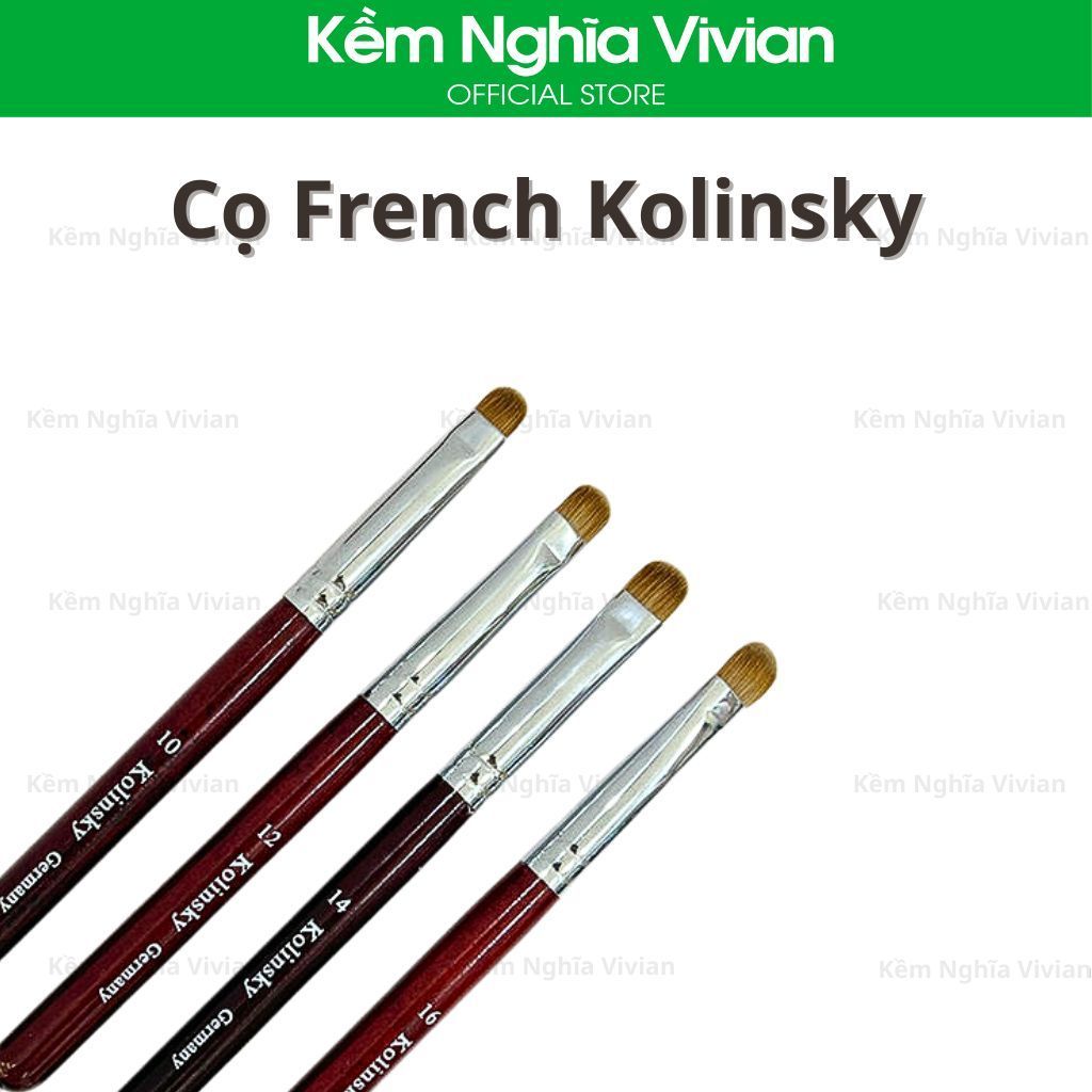  Cọ French Kolinsky - 10, 12, 14 
