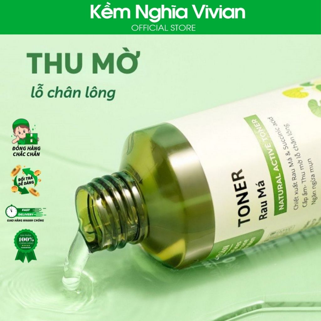  Nước cân bằng Rau má ngừa mụn Cỏ Mềm 150ml 