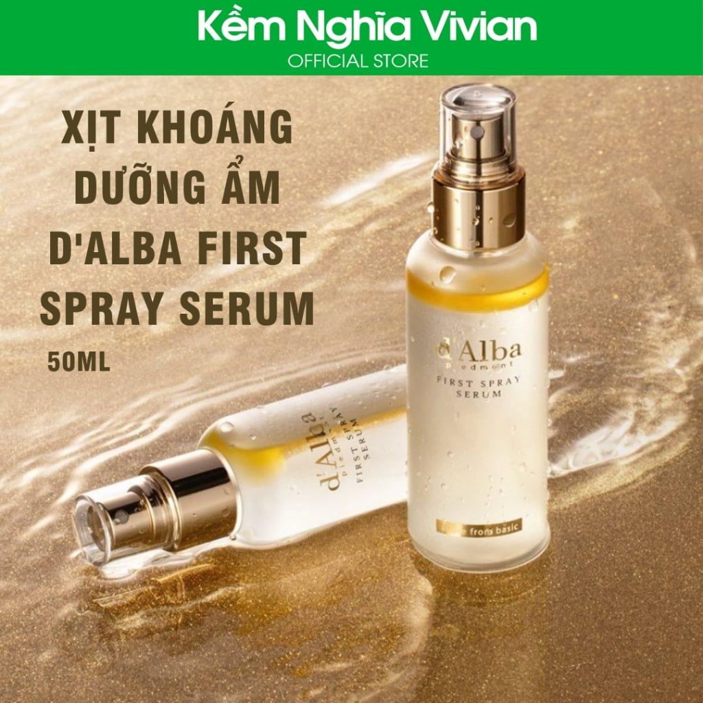  Xịt khoáng dưỡng ẩm căng bóng da d'Alba First Spray Serum 50ml 